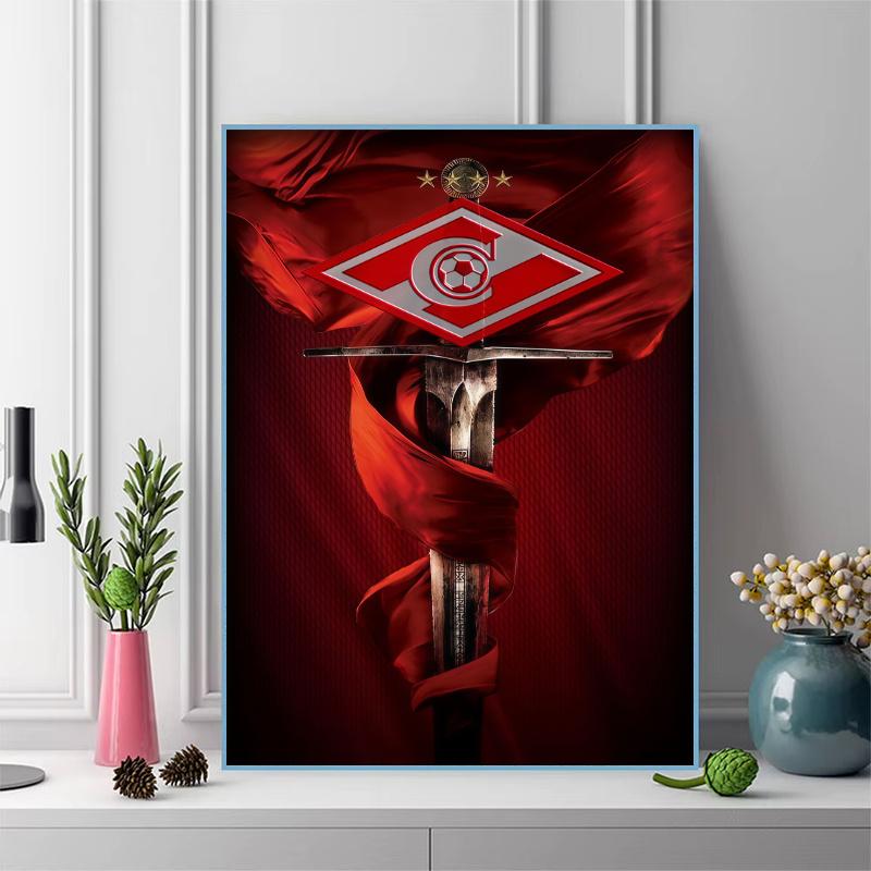 Spartak Moscow Dream.69 100% Round Full Drill 5D DIY Diamond Painting Embroidery Cross Stitch Rhinestone Décor