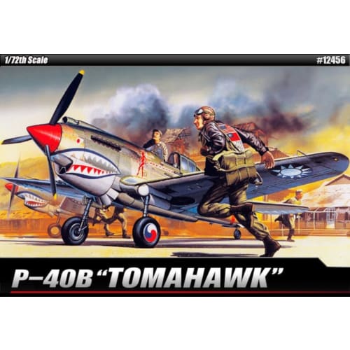 Academy 1/72 P-40B Tomahawk Plastic Model Kit 12456