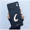 For Realme 11 4G Case Cover Lucky Initial Letter Shockproof Silicone Soft Matte Phone Bumper for Oppo Realme11 4G RMX3636 Casing
