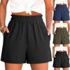 Summer Shorts For Women Casual High Waist Wide Leg Shorts