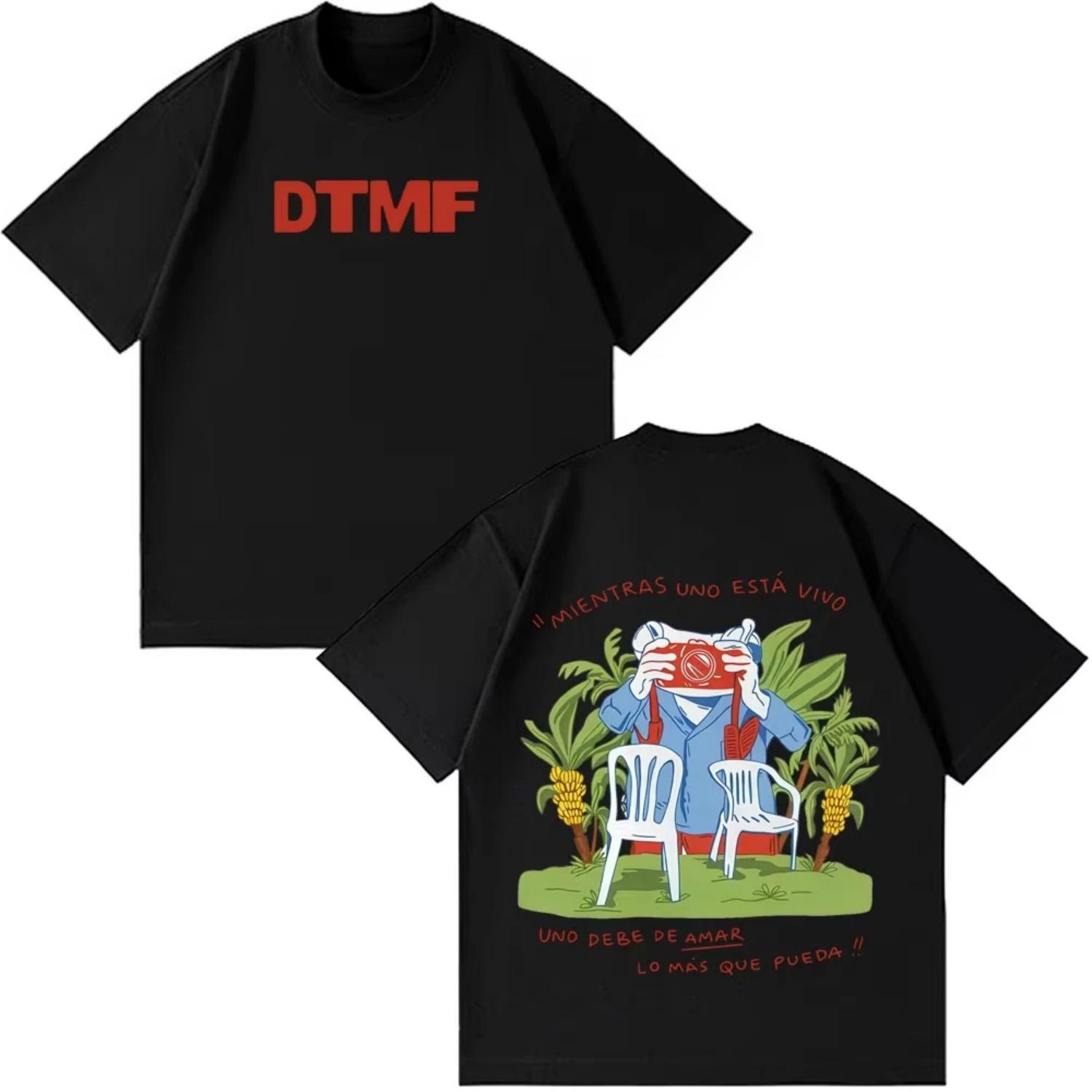 

Rapper Bad Bunny Tour 2026 Printed T Shirts Men Women Hip Hop Oversized T-shirts Summer Cotton Casual Aesthetic Trendy T-shirts XXXXXL чорний