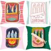 Cartoon S-Sardine C-Can Cute Cushion Cover Comfortable Reversible Pillow Cover Ideal for Car Sofa Bedroom & Beyond
