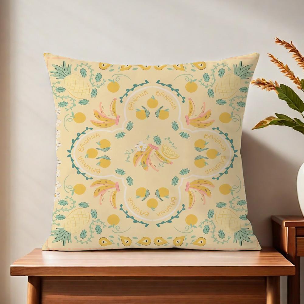 Fruit Pattern Cushion Cover For Pillow Printing Sofa Decoration Home Car Room Coffee Shop Office Nordic Simplicity