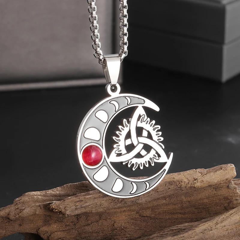 Island Severský Vegvisir Helma Runový Kruh Hrůzy Nerezová Ocel Přívěsek Kožená Šňůrka Řetízek Amulet Pánské Šperky