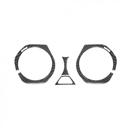 For Chevrolet Camaro Carbon Fiber Interior Center Air Vent Outlet Cover Trim