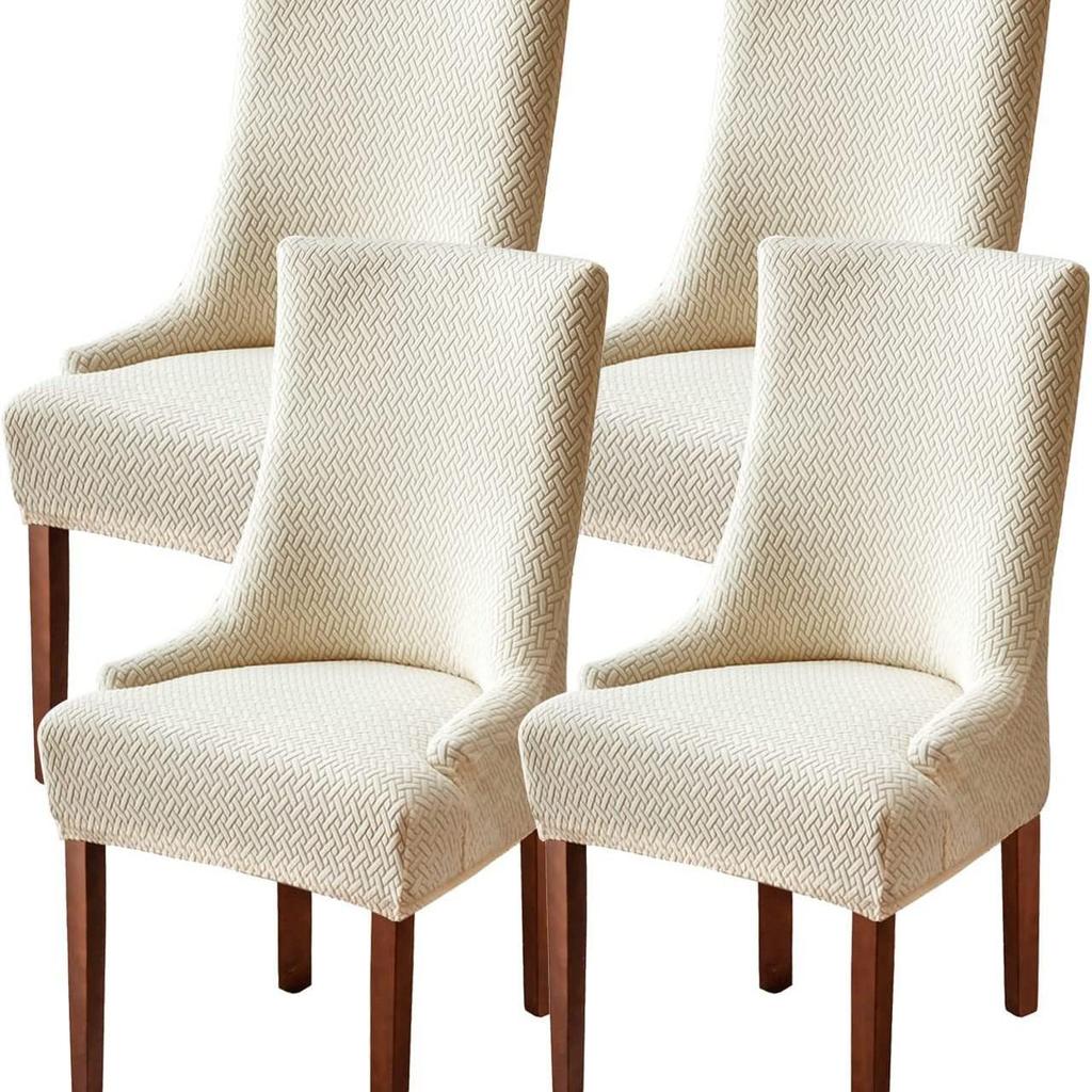 Customized 210gsm Jacquard Plaid Stretch Armchair Cover for Home or Hotel