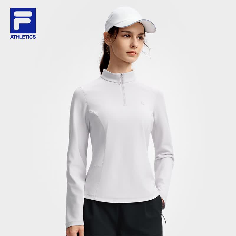 FILA Women s Slim Fit Half-Zip Knit Top S