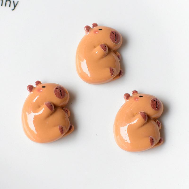 6 ks Kreslené téma zvířat kapybara Sada magnetů na lednici Roztomilé Vtipné Dekorativní magnety na lednici Dekorativní tabule