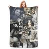American Singer Lana Del Rey Blanket Pop Culture Music Flannel Novelty Soft Throw Blanket for Home Spring/Autumn