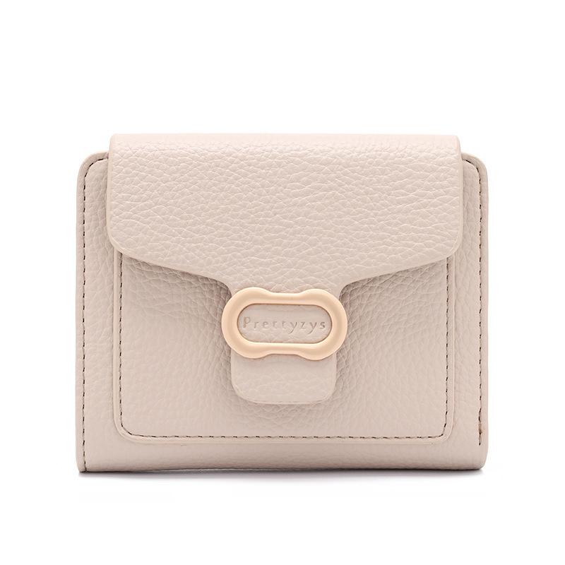 

Кошелек для женщин PU Soft Face Женский короткий кошелек Простая универсальная женская сумочка Женская сумка для карт абрикосовый