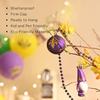 DecorbyHannah 40ct Mardi Gras Ornaments Decorations, Purple Green Gold Ornaments Set with Carnival Masks and Mardi Gras Beads, Shatterproof Ornaments