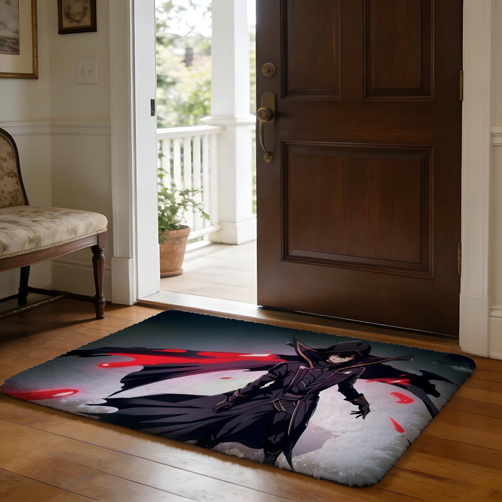 The Eminence In Shadow Anime Floor Mat Soft Flannel Absorbent Mat Non-Slip Rug Home Bedroom Bathroom