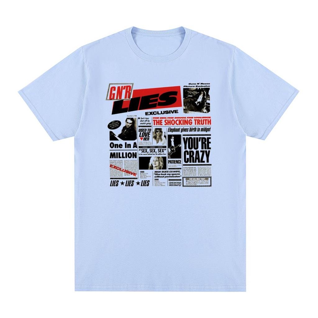 Guns N Rose Rock N Roll Vintage T-shirt Clothing Music Band Cotton Men T Shirt New Tee Tshirt Womens Tops