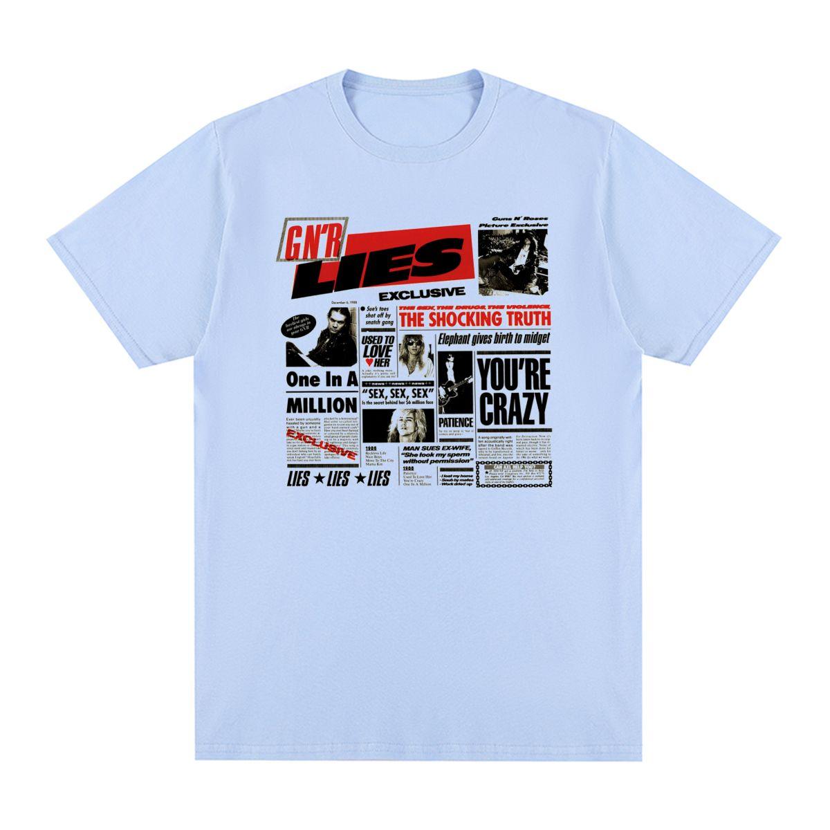 

Guns N Rose Rock N Roll Vintage T-shirt Clothing Music Band Cotton Men T shirt New Tee Tshirt Womens Tops 4XL