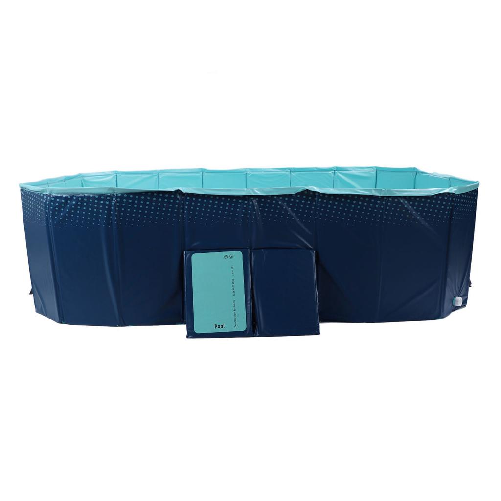 Foldable Pool Non Inflatable Thickened Wear Resistant Portable Swimming Pool for Outdoor Backyard