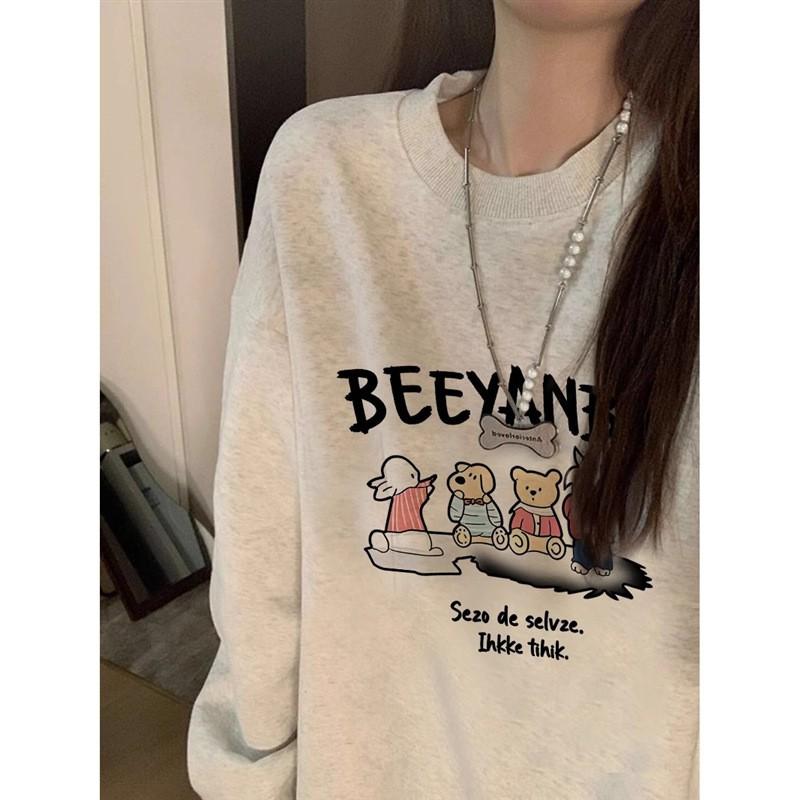 Womens Oversized Cotton Hoodie Long Sleeve Casual Pullover Sweatshirt Winter