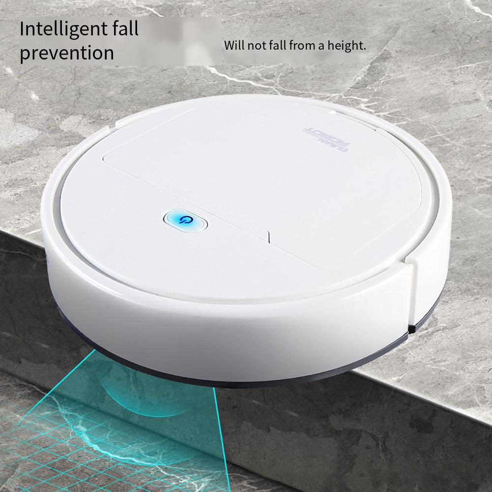 USB Smart Automatic Sweeping Robot Vacuum Cleaner, Compact Design With Advanced Sensors For Multi-Surface Cleaning