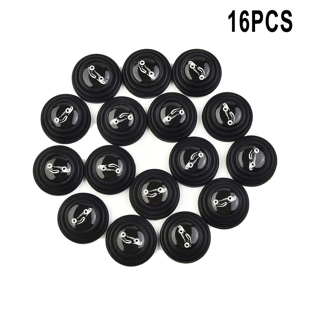 16pcs Car Door Shock-Absorbing And Silent Gasket Shock-Proof Pads Accessories Effectively Protect The Edge Of The Car Door