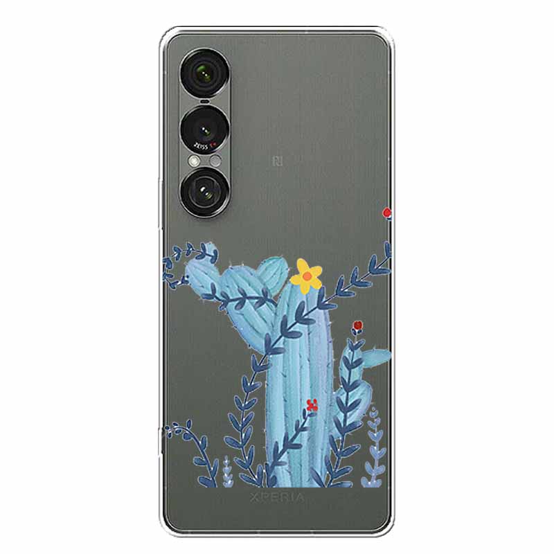 

Прозрачный чехол для Xperia 1 VII 5G, чехол-бампер из прозрачного силикона для Sony Xperia 1 VII, чехол с рисунком цветов, мягкий прозрачный чехол 1VII -Sony Xperia 1 VII