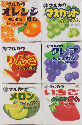 Marukawa Seika Fruit 6 Marble Gum 6 Stück x 15 Stück