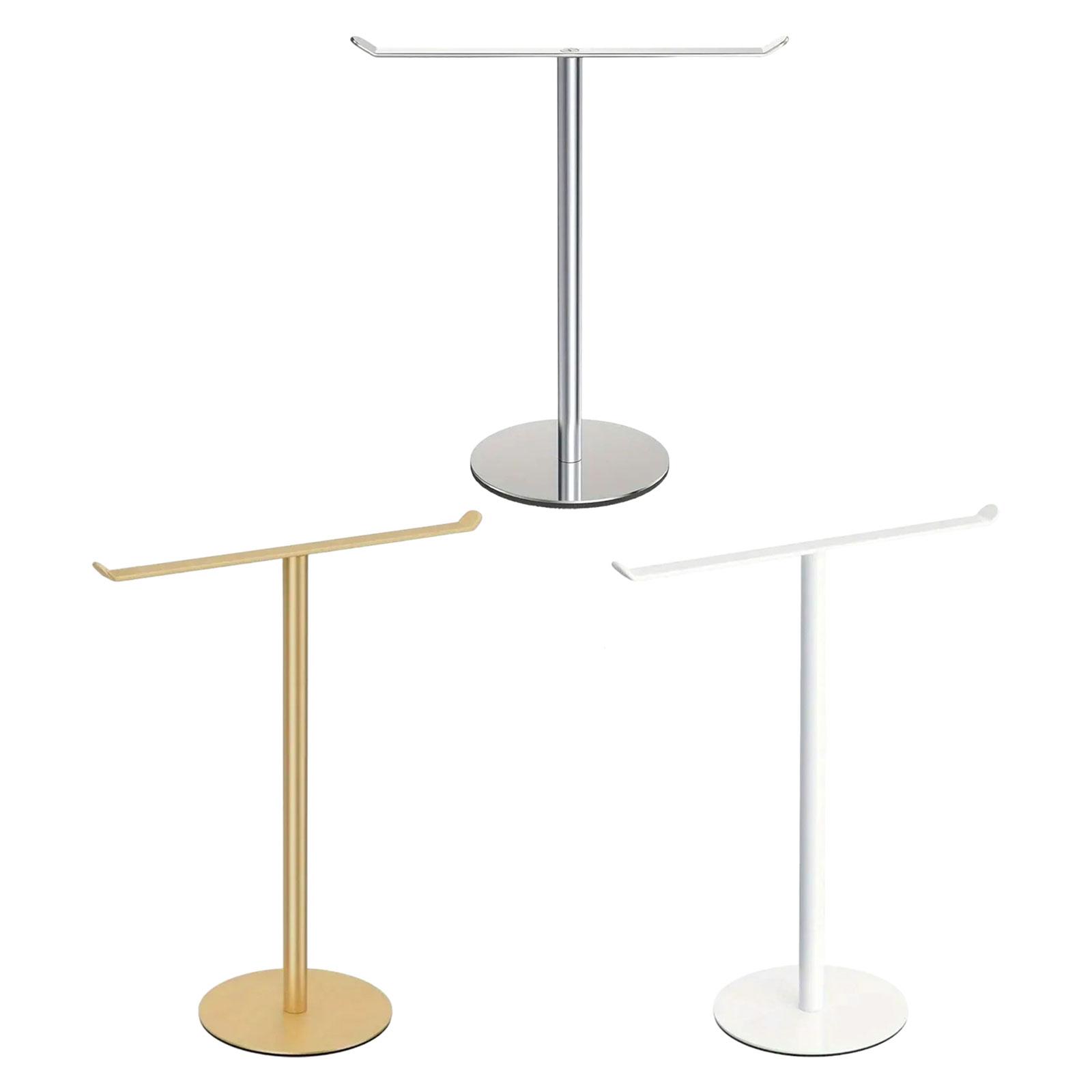 T Shape Hand Towel Holder Standing Towel Bar Hand Towel Stand Countertop Towel Stand for Hotel bianco