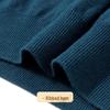 Futing Men's 100% Merino Wool Mock Neck Pullover