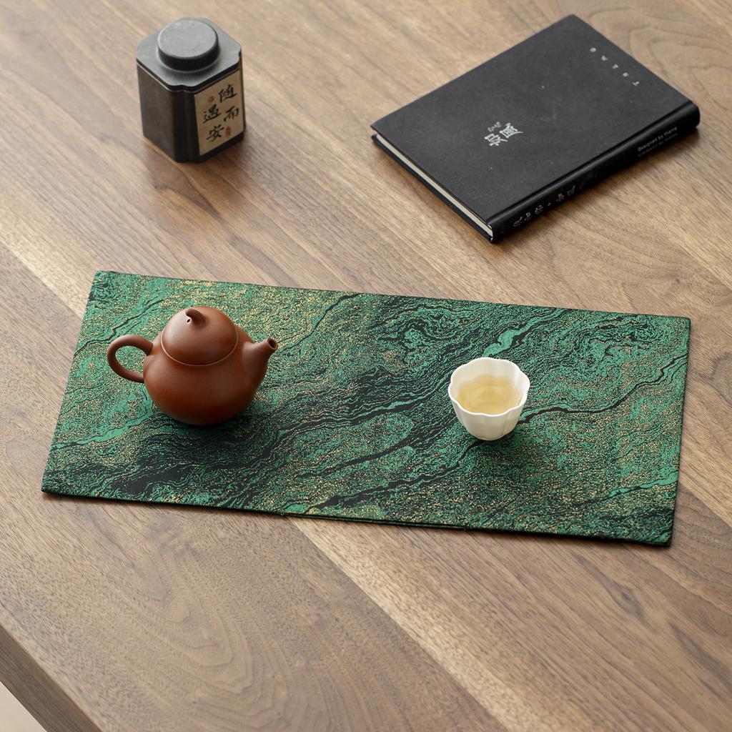 Dry Bubble Tea Mat Song Dynasty Aesthetic Tablecloth New Chinoiserie Zen Table Runner Classywaterproof Tea Towel Napkins
