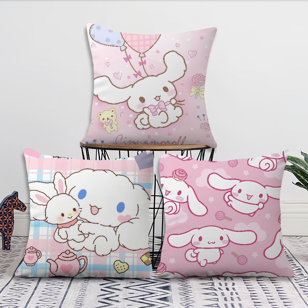 C-Cinnamorolles Cute Cushion Cover For Pillow Printing Sofa Decoration Home Car Room Coffee Shop Office Nordic Simplicity