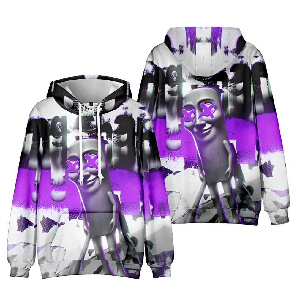 

Tungtungtung Hoodies Streetwear Cartoon Printed Hooded Sweatshirt Men Women Cosplay Sports Pullovers XS фіолетовий