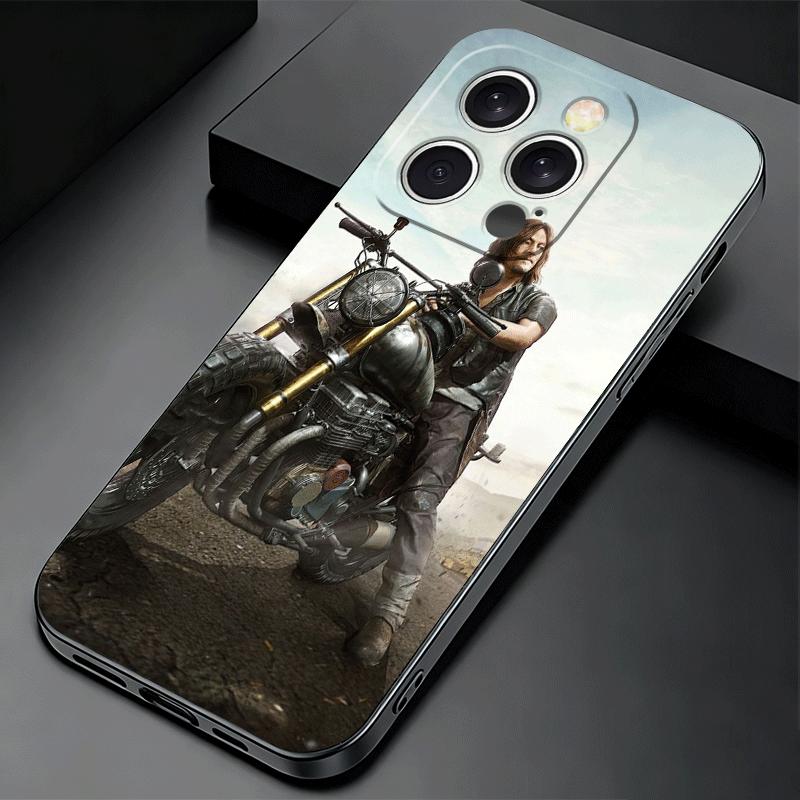 Soft Phone Case For iPhone 17 16 Pro Max 15 The Walking Dead Daryl Dixon 16E 17E 14 Plus 13 Mini 12 XS 7 SE 8 Air Black Cover Sh
