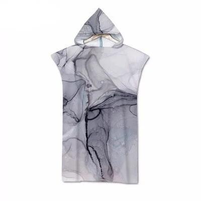 Toalla de Playa de Moda de Verano Microfibra Secado Rápido Capa Grande con Capucha Poncho de Animales de Dibujos Animados para Adultos Bata de Baño para Nadar Surf Toalla de Baño