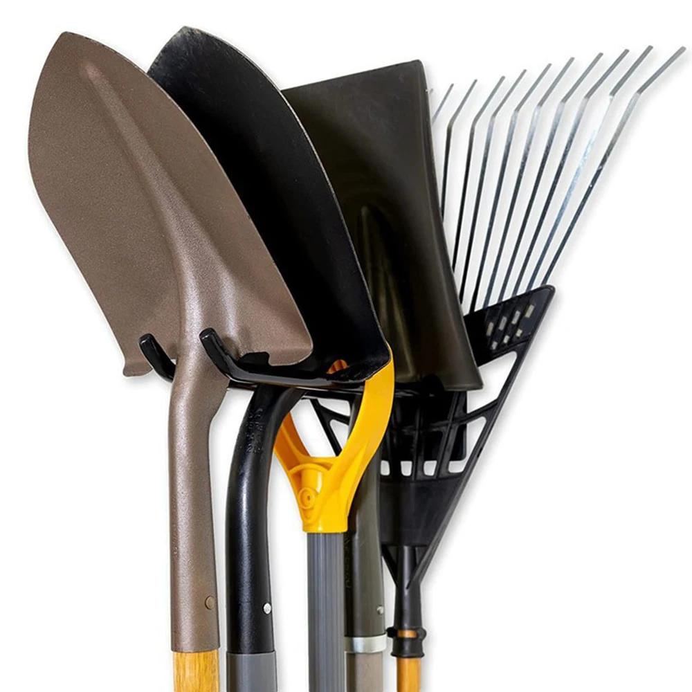 

Система хранения инструментов Крючки Настенный держатель для гаражного хранения Многоцелевой органайзер для садовых инструментов Для склада Настенный крючок для гаража чёрный