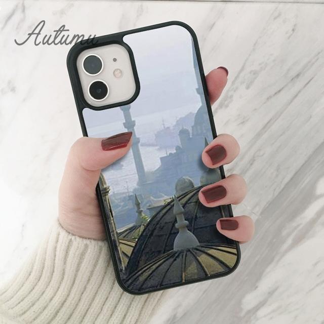 Turcja Stambuł Sceneria Budynek Etui na Telefon iPhone 11 12 13 14 Pro Max mini XR XS SE 2020 6S 7 8 Plus Samsung S21 S22 Pokrowiec