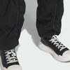 Adidas SS25 Lifestyle Series Minimalist Brand Logo Loose Woven Sports Casual Pants Unisex Pants Black Bright-White JM8642