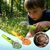 Juguete Atrapainsectos Creativo Portátil Tipo Pulsador Caja Transparente para Capturar Bichos Observador para Niños Aprendizaje Interactivo de la Naturaleza