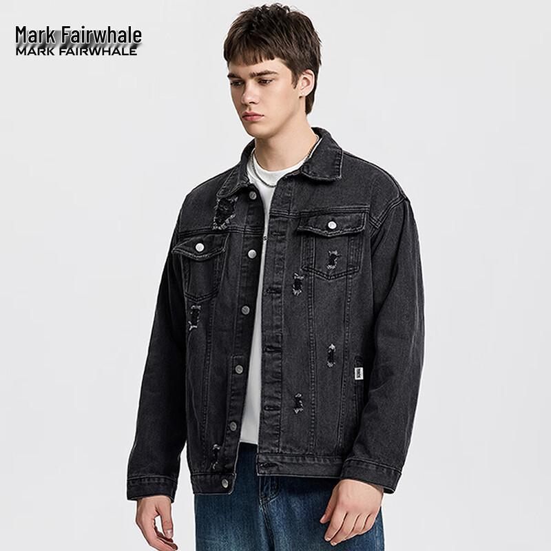 

Mark Fairwhale Men s High Street Distressed Denim Jacket 5XL