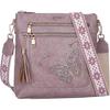 KITEVIUN Medium Crossbody Bags for Women, Butterfly Cut-out Sparkling Shoulder Handbag, Crossbody Purse with Tassel