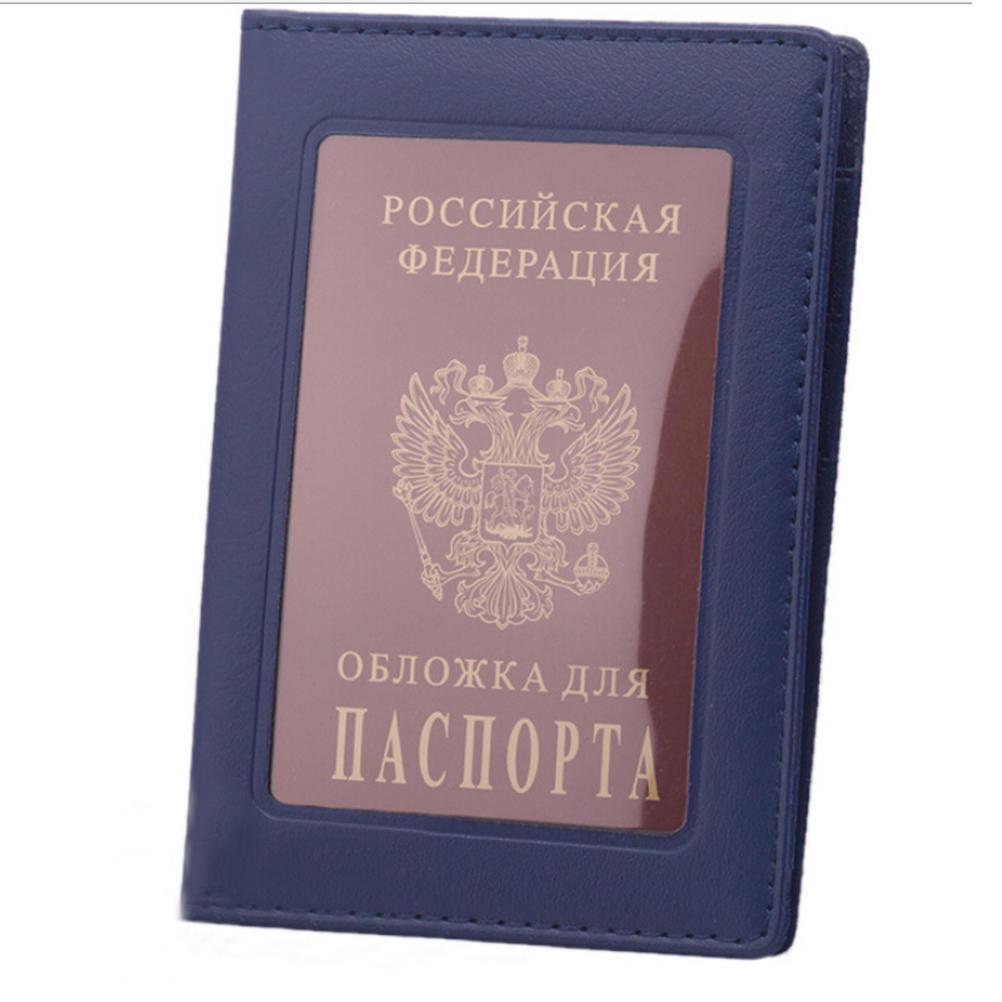 Russia Passport Cover Clear Card ID Holder Case for Travelling PVC Passport Bags