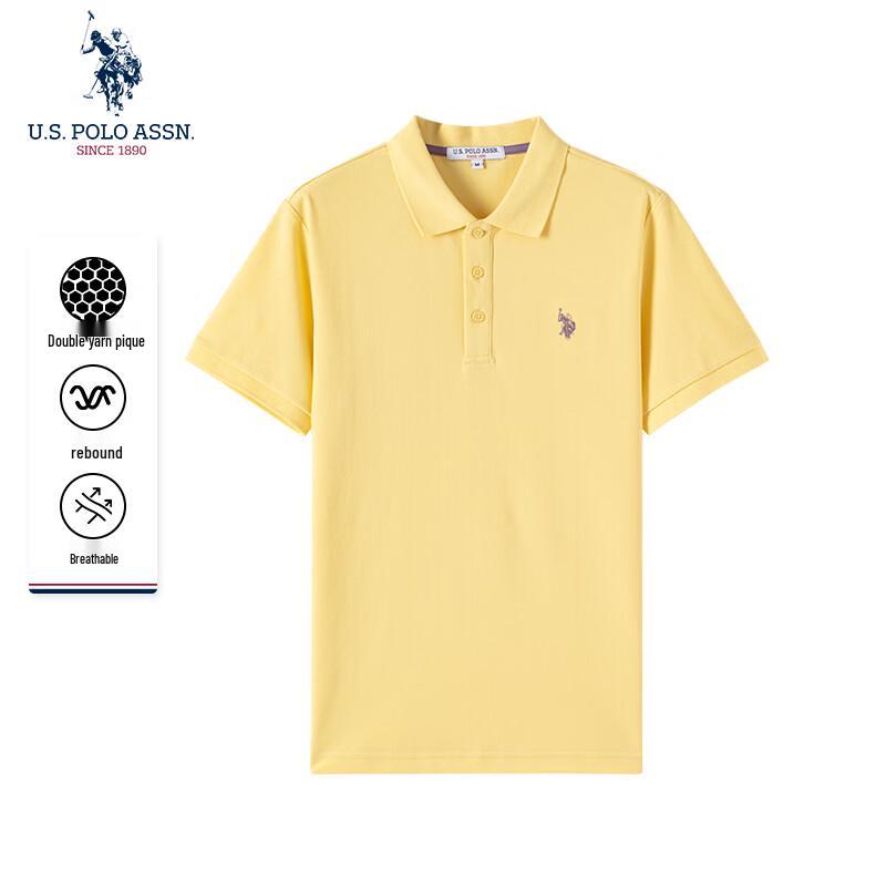 

нас. POLO ASSN. Чоловіча вільна футболка-поло з коротким рукавом M
