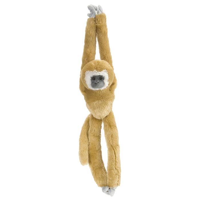 Peluche - WILD REPUBLIC - GIBBON MAIN BLANCHE - 51 Cm - Confort - Blanc
