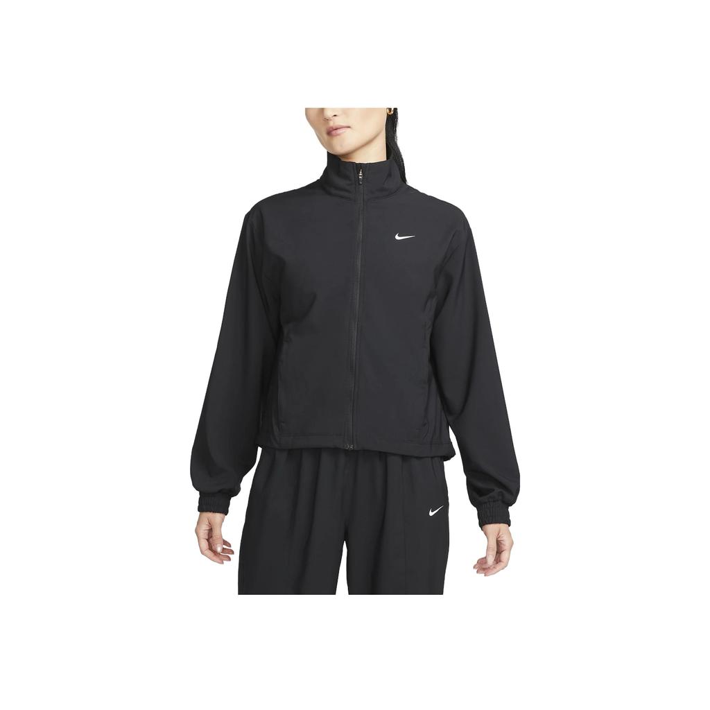 Nike Loose Solid Color Stand Collar Long Sleeve Jacket Women Jacket Black FB5016-010
