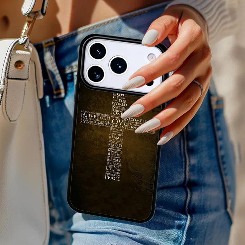 Bibelvers Jesus Christus Christliches Handyhülle Für iPhone 17 Air 14 15 13 12 Max Hülle Für Apple 16 16e 11 Pro Max Plus