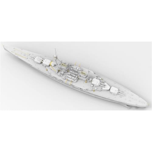 Takom Snowman 1/700 German Navy SMS Derfflinger 1917 Full Hull Model with 8 Metal Gun Barrels, Plastic Model Kit, TKOSP-7040, Molded In Color