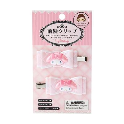 Sanrio Sanrio Bangs Clip Quilt Ribbon Hair Clip My Melody My Melody My Melody X X Character 027120 SANRIO (SANRIO) 2.5 5.5 0.7cm