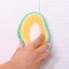 4pcs Fruit Pattern Thickened Sponge Scouring Pad, Multi-Functional Cleaning Dishwashing Sponges