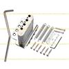 A1A2 Electric Guitar Tremolo Bridge Kit Guitar Tremolo Bridge System 4-String Cigar Box Guitar Replacement Parts Durable