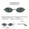 Retro Small Frame Oval Sunglasses Vintage Metal Colorful Shades Sun Glasses for Men Women Fashion Brand Design Female Eyeglasses