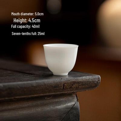 Qunrong Solid Color Ceramic Teacup
