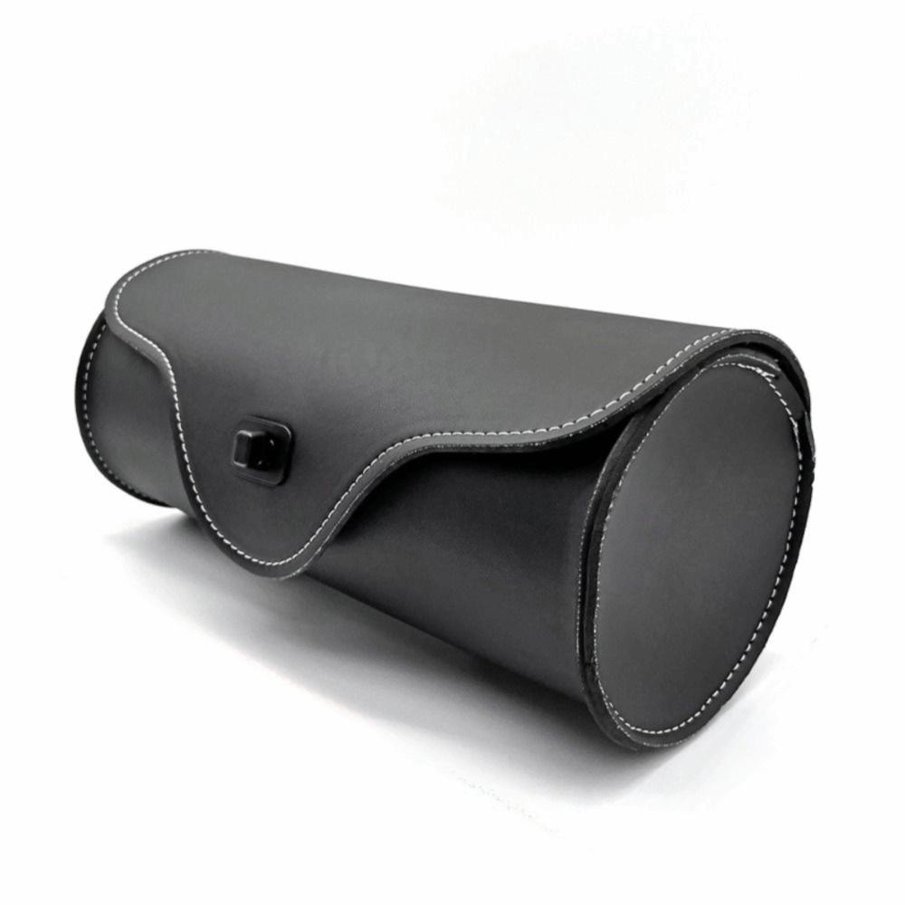 Waterproof Motorcycle Tool Bag Retro Front Fork Barrel Bag Sturdy Saddle Tail Pack  Outdoor Riding