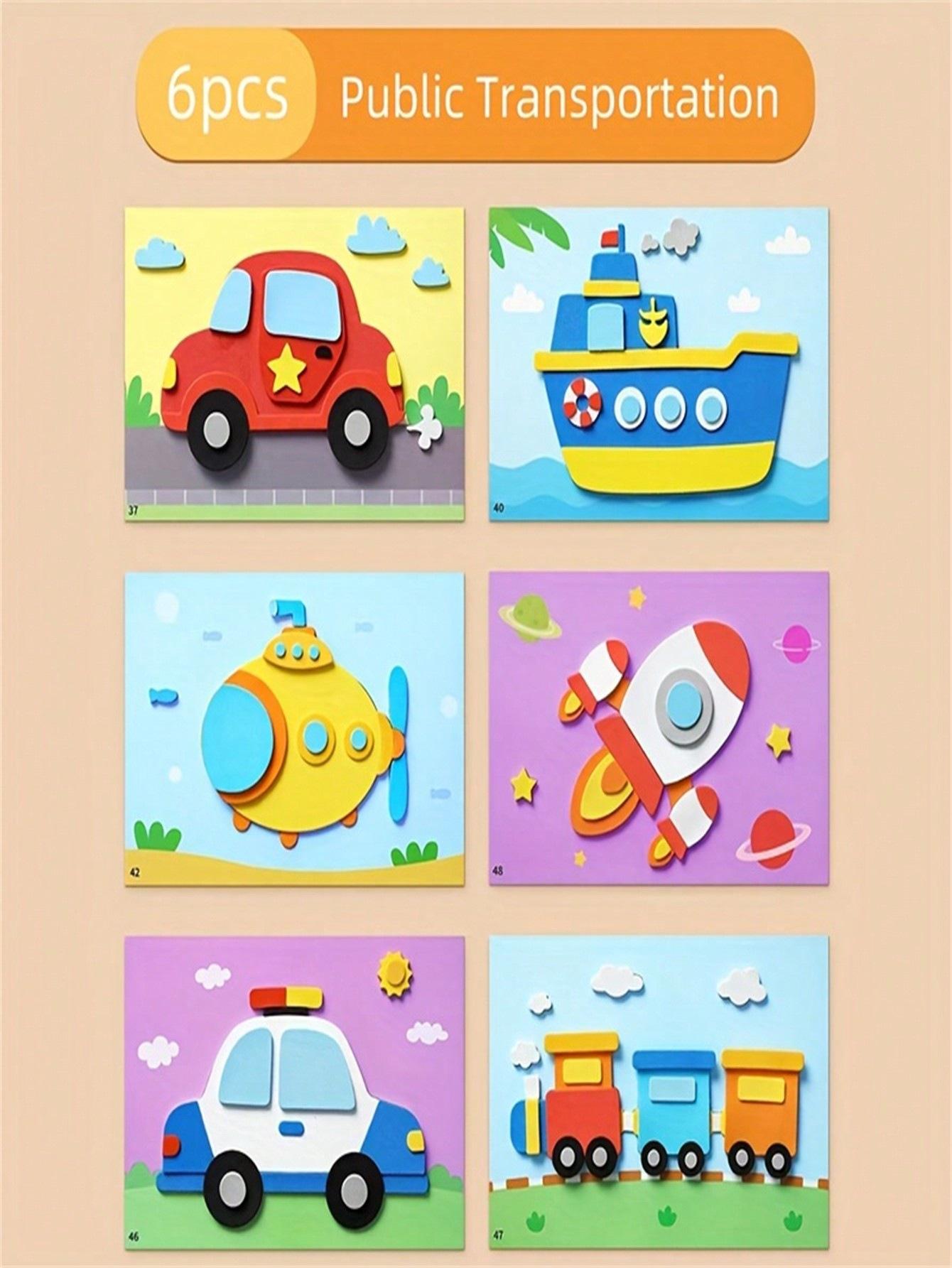 

3D Стерео Набор наклеек «Сделай сам» для детского сада: Набор для творчества ручной работы